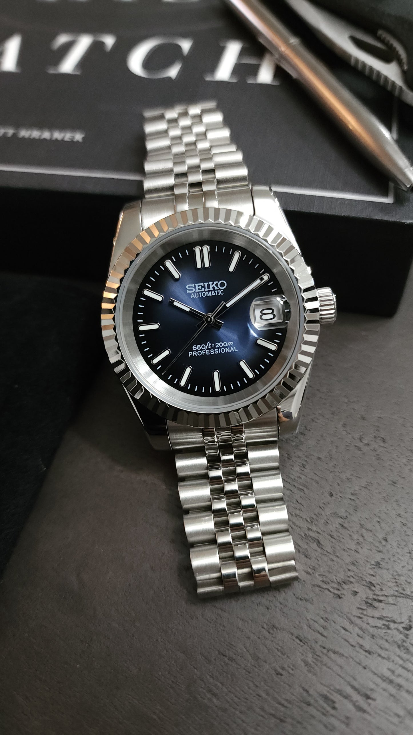 Dark Knight Datejust - Seiko Mod